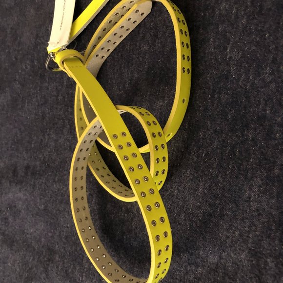 French Connection Carlotta Neon Studded Skinny Belt main image 2